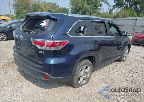 2016 Toyota Highlander Hybrid Limited from USA, damaged, VIN 5TDDCRFH5GS016289